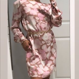 Kate Spade Pink & Brown Dress with pockets